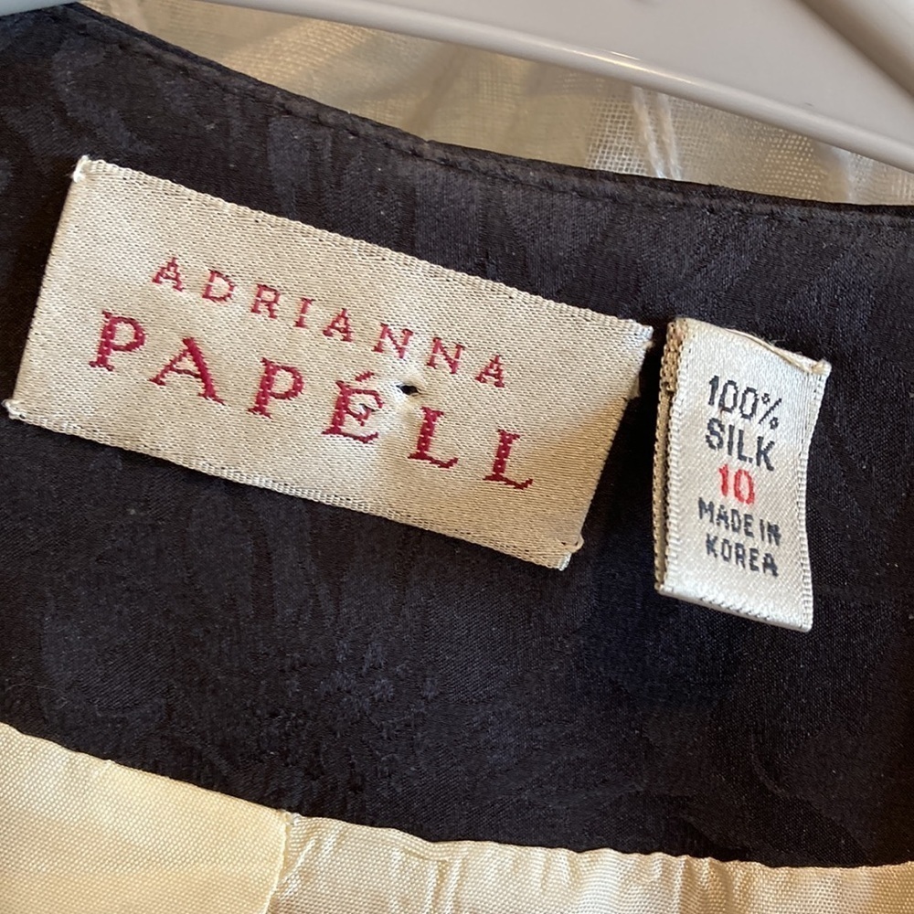 Vintage Adrianna Papell Silk Blazer - Picture 2 of 14